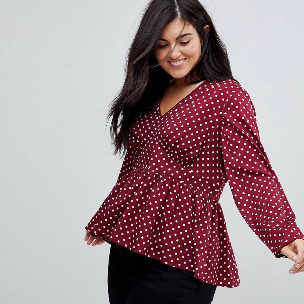 Asos Influencer Polka dot blouse